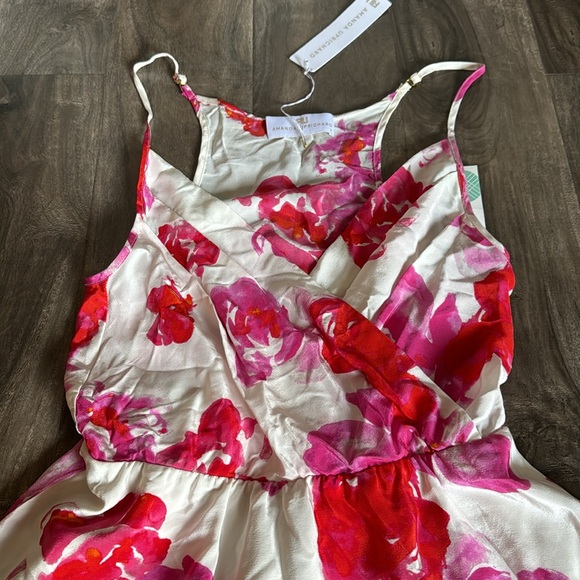 *nwt* Floral Silk Dress - Picture 4 of 8